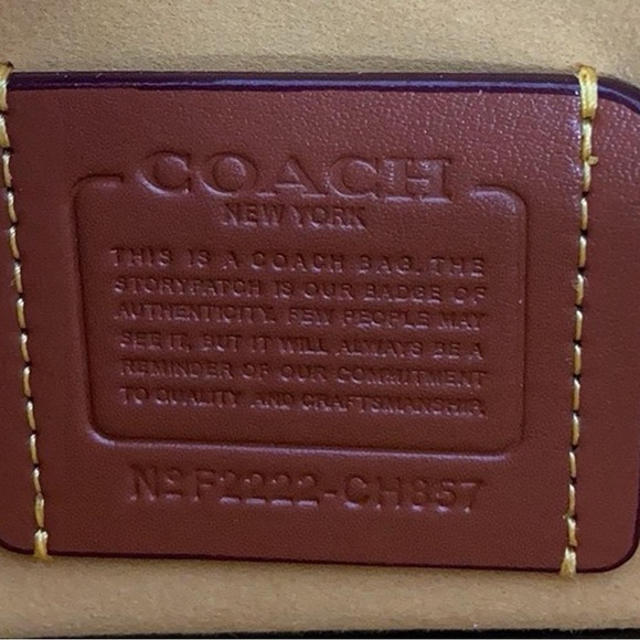 Coach Cream Leather Crossbody Bag with Gold Accent - Picture 9 of 9